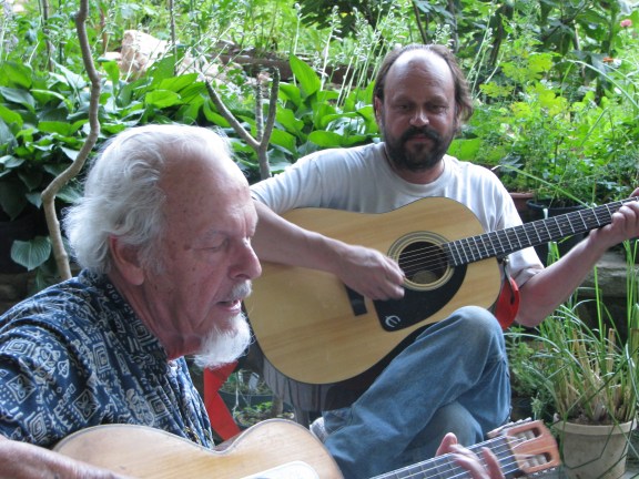 Jim jams with son John